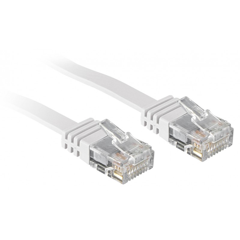 Kabelis CAT6 U/UTP 1M WHITE 47501 LINDY-Kabeliai ir laidai-Televizoriai ir priedai-LINDY