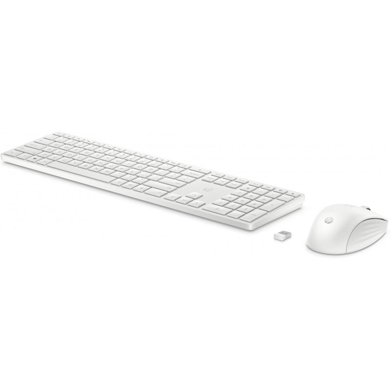 PELĖS IR KLAVIATŪROS KOMPLEKTAS HP Belaidis 650 pelės klaviatūros komplektas - Baltas - ENG-Klaviatūros-Išmaniųjų (Smart TV) ir 