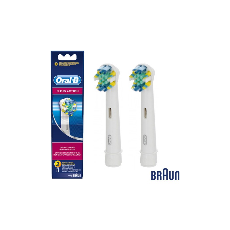 DANTŲ ŠEPETĖLIO ANTGALIAI BRAUN ORAL-B EB25-2-Dantų šepetėlių antgaliai-Dantų šepetėliai ir priedai-Braun