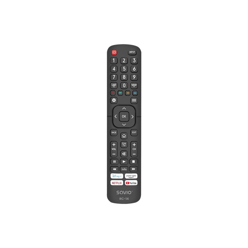 NUOTOLINIO VALDYMO PULTAS SAVIO RC-14 HISENSE-Nuotolinio valdymo pultai-Išmaniųjų (Smart TV) ir televizorių priedai-Savio