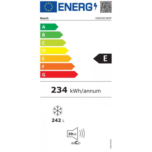 Šaldiklis BOSCH GSN36CWEP