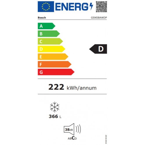 Šaldiklis BOSCH GSN58AWDP