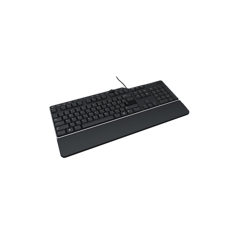 Dell KB-522 Multimedia", laidinis, klaviatūros išdėstymas LT, didelės spartos USB 2.0, juoda, anglų kalba, skaičių klaviatūra-Kl