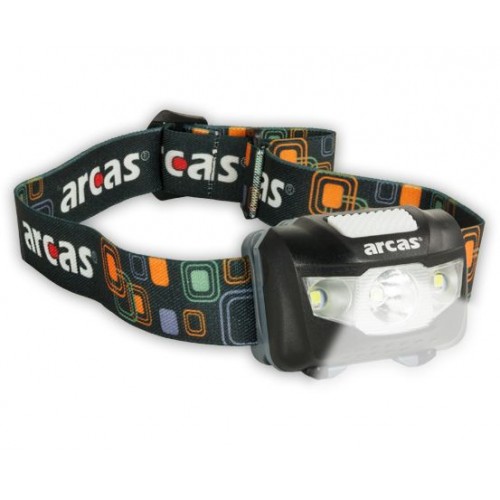 Arcas priekiniai žibintai ARC5 1 LED+2 prožektorių šviesos diodai, 5 W, 160 lm, 4+3 šviesos funkcijos-Apšvietimo įranga-Priedai 