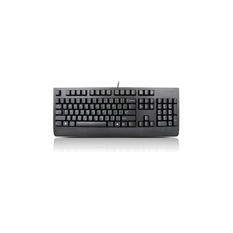 Lenovo Preferred Pro II 4X30M86918 Klaviatūra, USB, Klaviatūros išdėstymas JAV anglų kalba su euro simboliu, juoda,anglų kalba-K