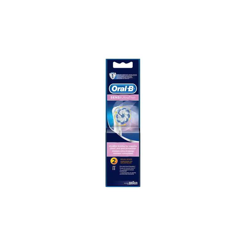 Oral-B Sensitive EB60-2" garantija 24 mėn., Suaugusiems, Galvutės, Įtrauktų šepetėlių galvučių skaičius 2-Dantų šepetėliai ir pr