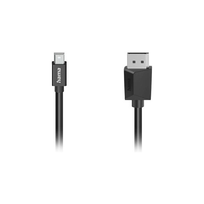KABELIS HAMA MINI DISPLAYPORT - DISPLAYPORT 4K 1,5 M-Kabeliai ir laidai-Televizoriai ir priedai-Hama