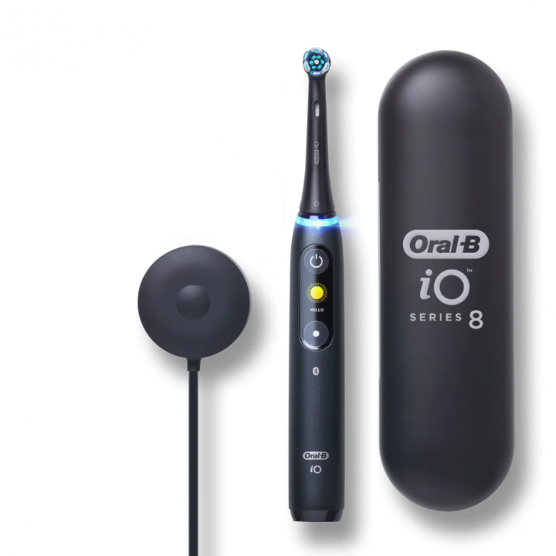 Oral-B elektrinis dantų šepetėlis "iO Series 8N" įkraunamas, skirtas suaugusiems, komplekte esančių šepetėlių galvučių skaičius-