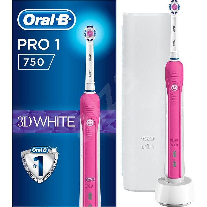 Oral-B elektrinis dantų šepetėlis PRO 1 750 įkraunamas, skirtas suaugusiems, komplekte esančių šepetėlių galvučių skaičius 1,-Da