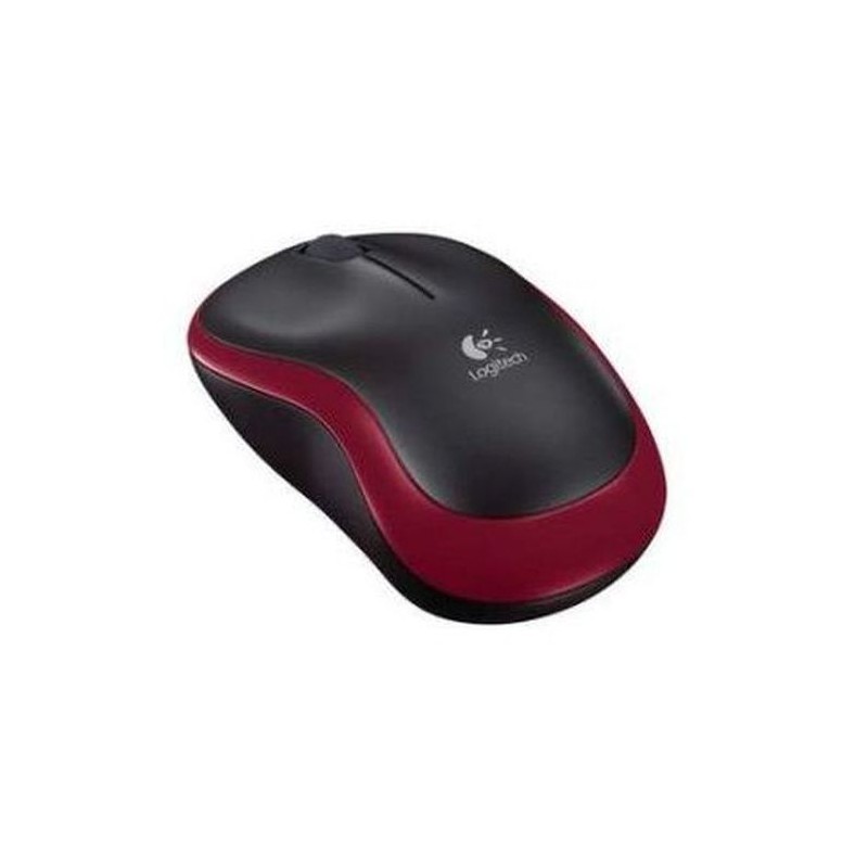 PELĖ LOGITECH M185 RED-Pelės-Išoriniai kompiuterių aksesuarai-Logitech